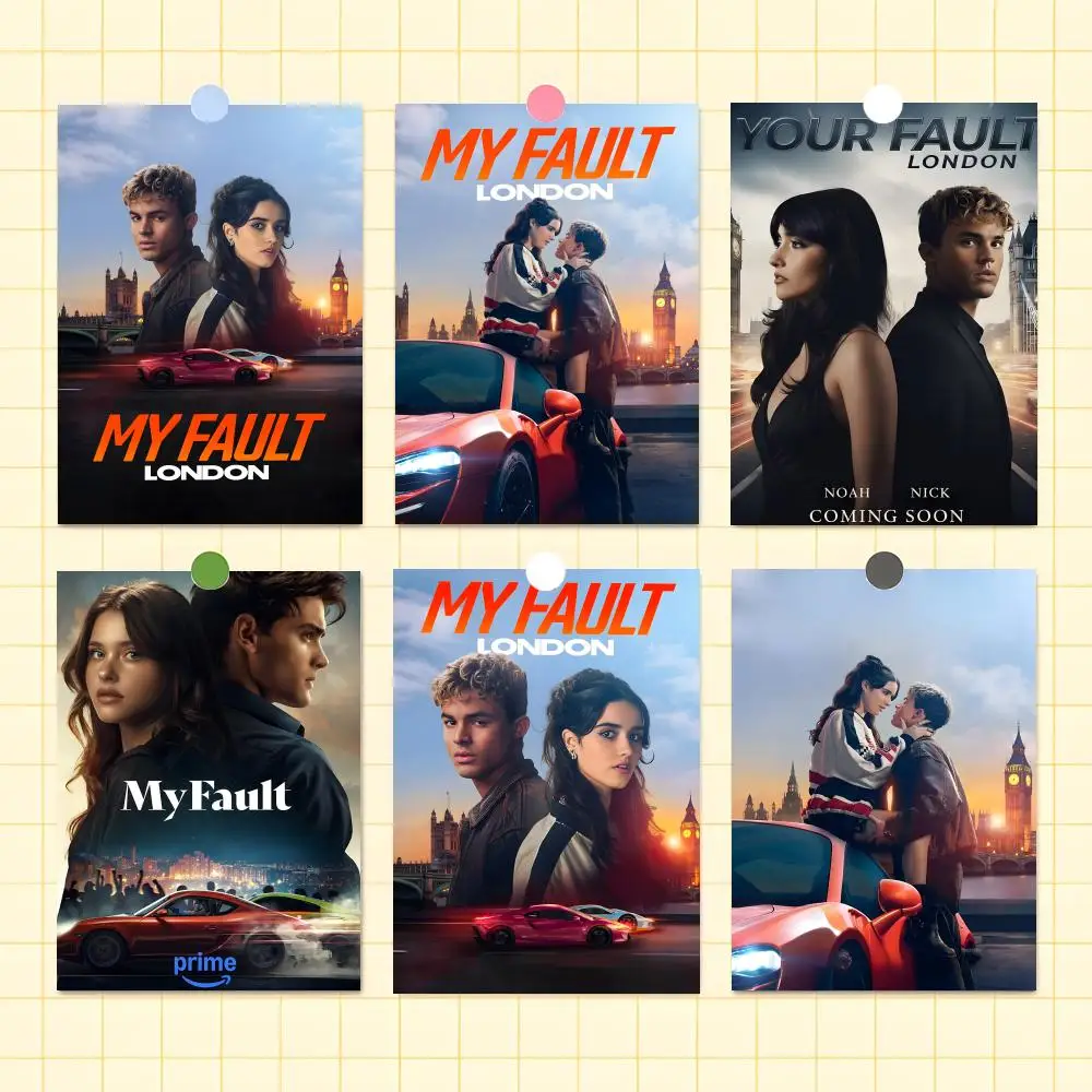 Movie M-My F-Fault L-London Poster Multi-Purpose Wall Art for Living Room Bedroom Office Bar Home Decor Gift