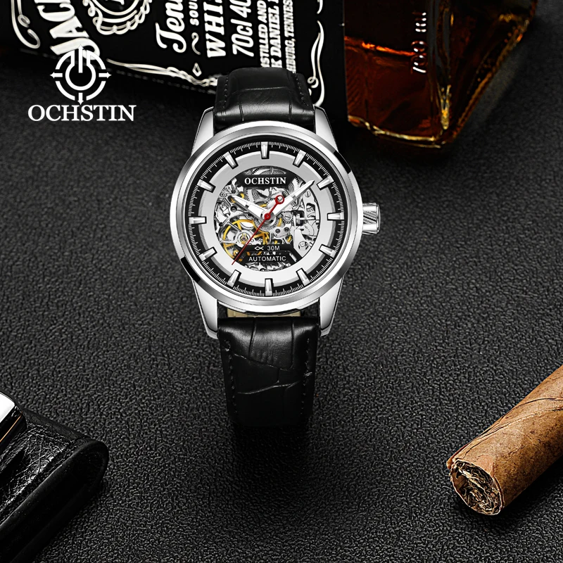 ochstin Master Series Hot 2024 Trendy Gorgeous Skeleton Mechanical Movement Waterproof Watch Men\'s Mechanical Watches