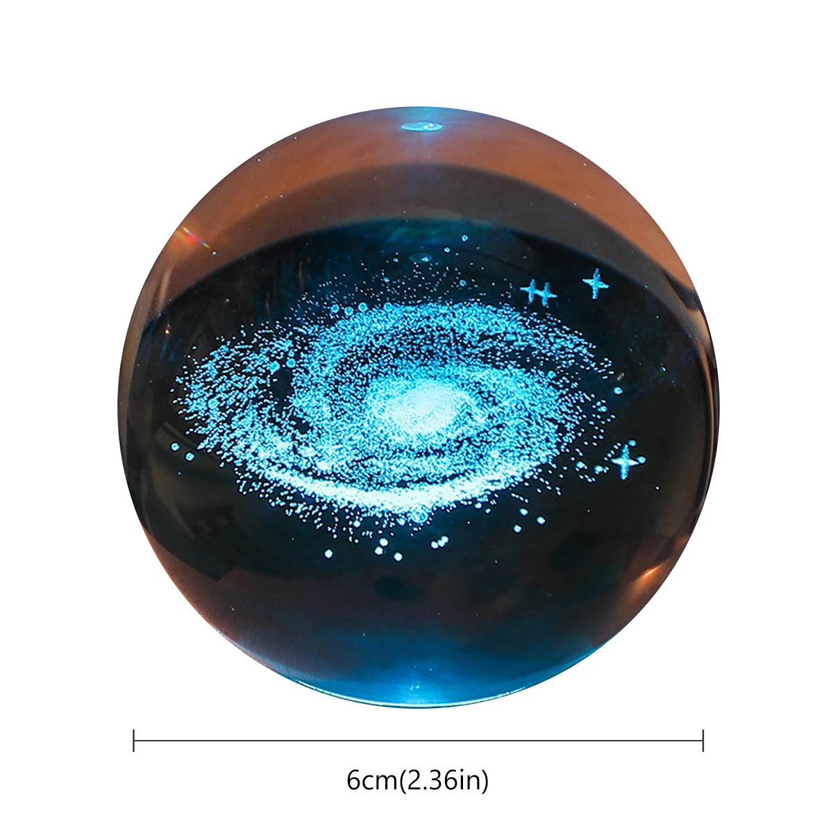 3D Crystal Ball Night Light LED Astronomy Night Lamp Milky Way Galaxy Solar System Crystal Ball Room Ambient Light Birthday Gift