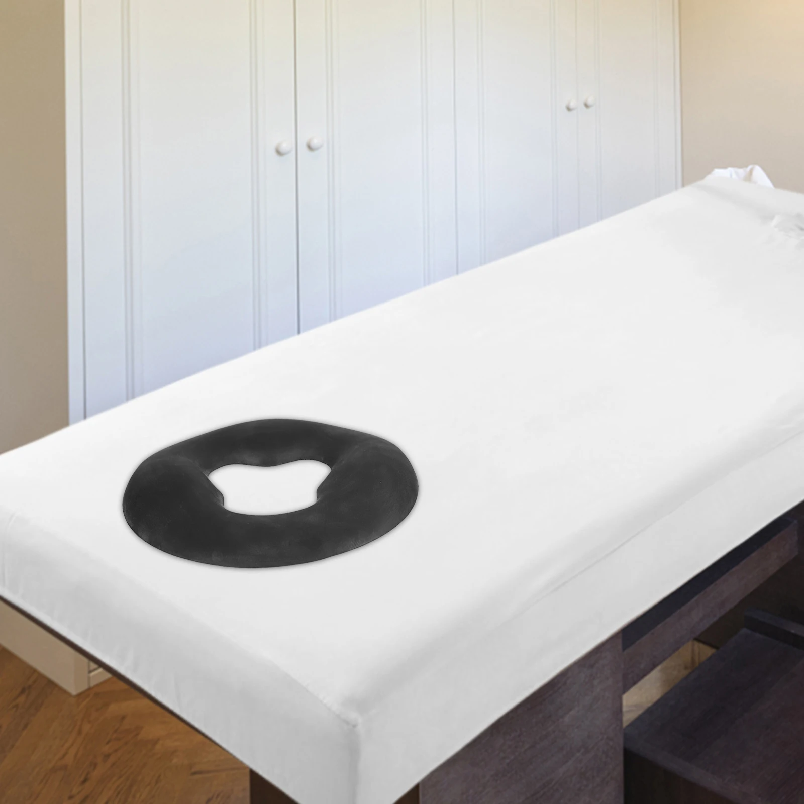 

Massage Silicone Face Beauty Pillow Soft Tummy Spa Salon Down Cushion Washable Pad for Beds Travel Students Office Workers