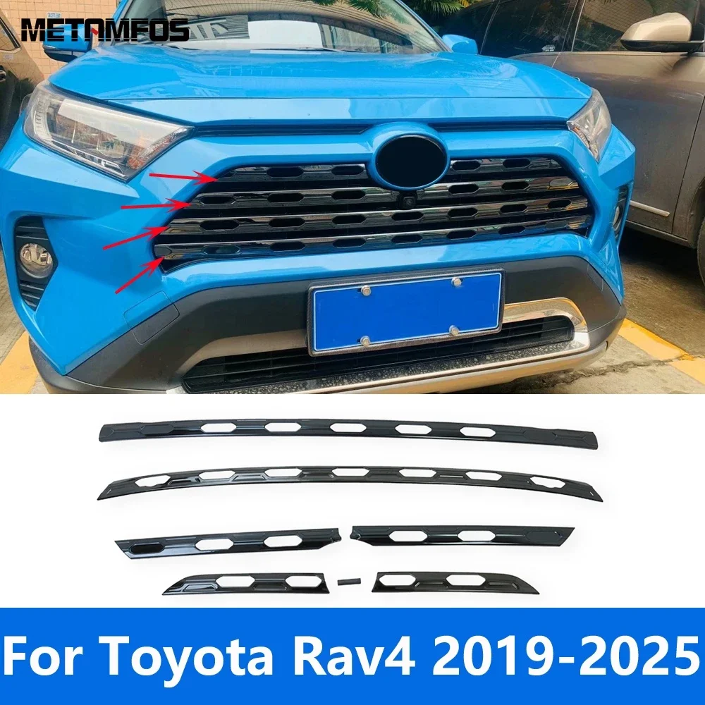 

Для Toyota Rav4 Rav 4 Limited/LE/XLE/Hybrid 2019-2022 2023 2024 2025 передняя центральная решетка гоночная решетка молдинг аксессуары
