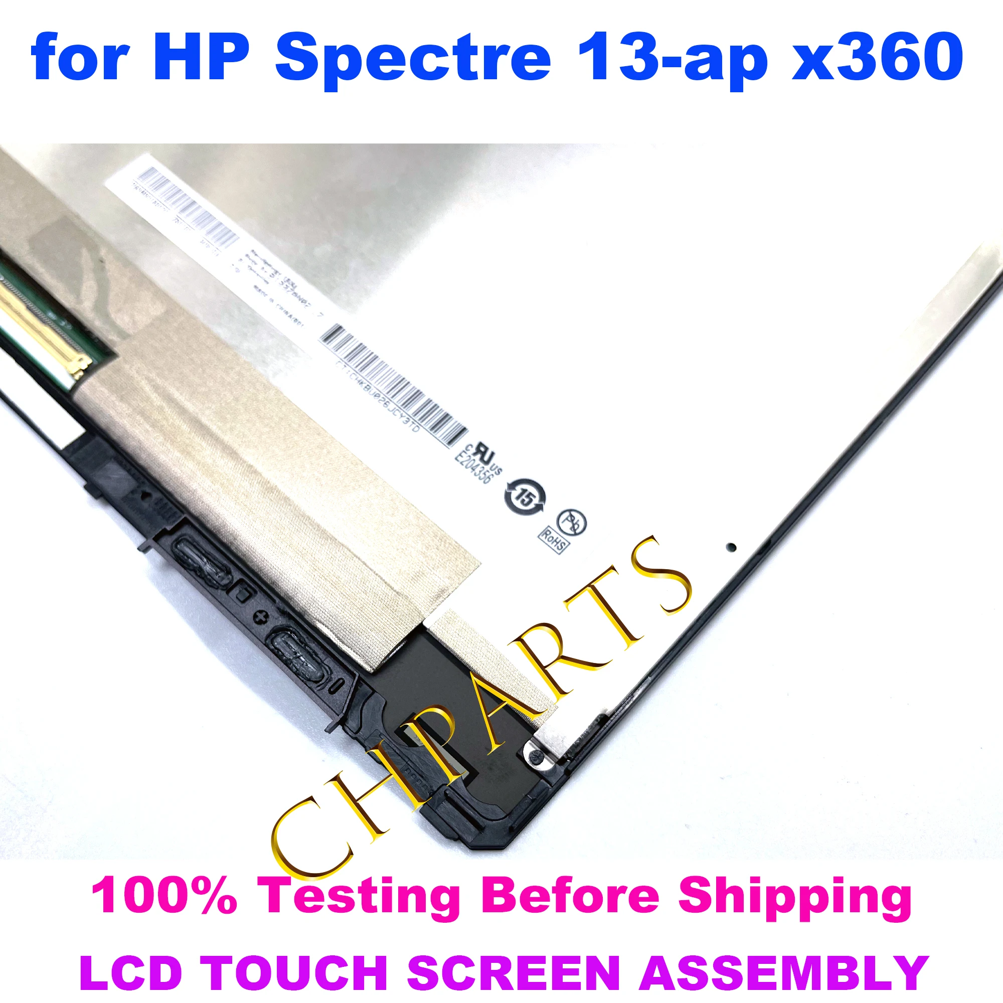 Imagem -06 - Lcd Touch Screen Digitador Substituição Assembly hp Spectre X360 Laptops 13 ap 13-ap0003np L303511j1 133 Pol