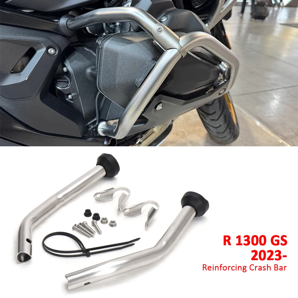 

New Motorcycle Accessories For BMW R 1300 GS R1300GS r1300gs 2023 2024 Silver Reinforcing Strut Original Engine Crash Bar Kit