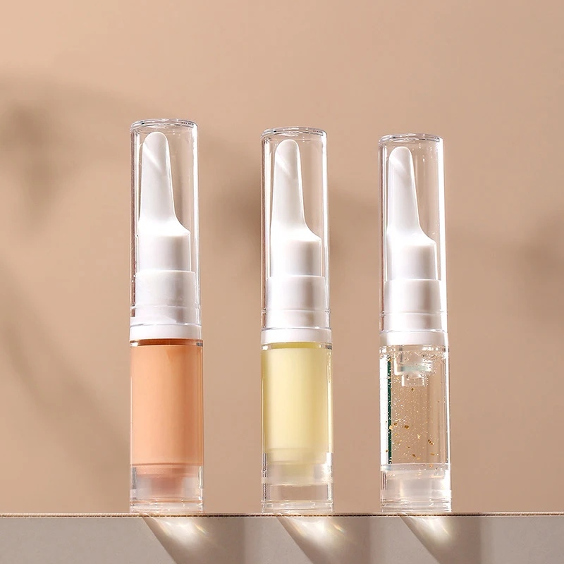 5Ml Doorzichtige Airless Vacuümpomp Fles Cosmetische Oogcrème Reisformaat Dispenser Navulbare Containers Shampoo Toiletartikelen