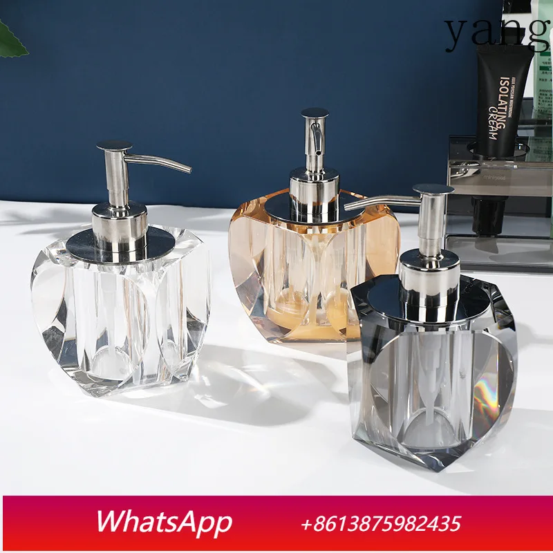 CX household geometric cut crystal sub-bottling, light luxury bathroom hand washing bottle