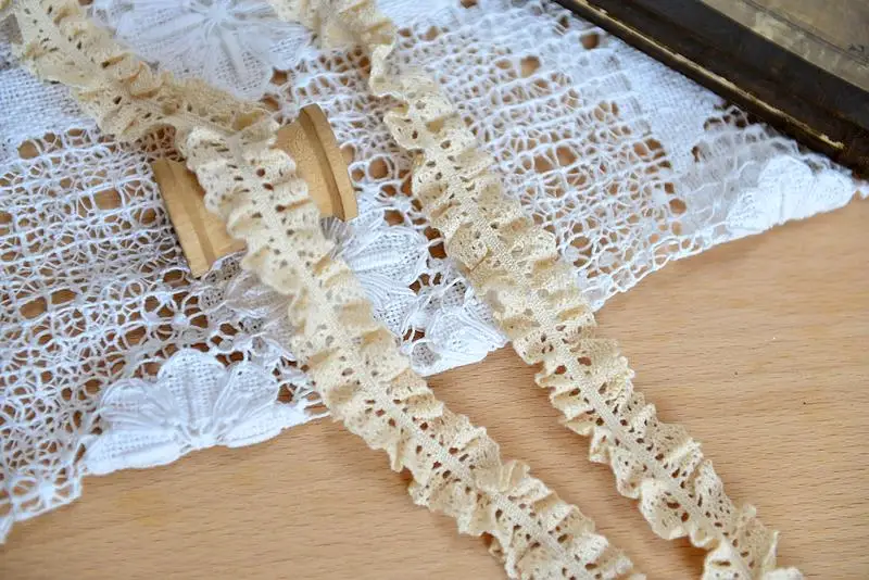 M0501 DIY handmade lace accessories cotton cloth lace cotton lace lace wave  0.5cm Hot sale