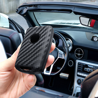 for Mazda 3 2 5 6 CX3 CX 5 CX5 CX30 CX9 CX8 MX5 MX30 X5 X9 CX60 CX90 carbon fiber silicone car key case caps key cover holder