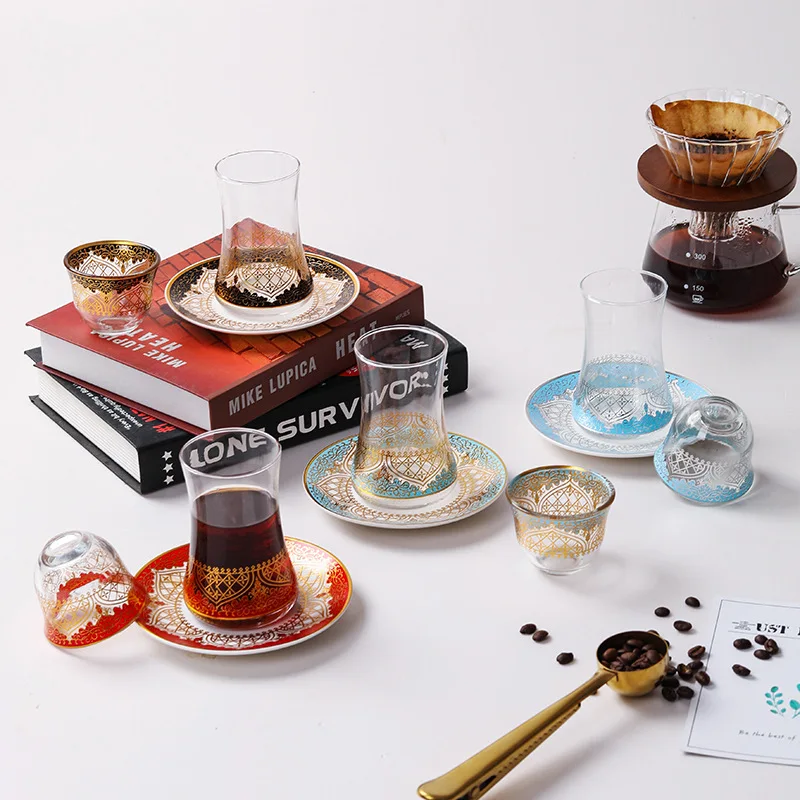 Turkish style coffee cup expert Internet celebrity coffee cup Exotic Arabic specialty tea cup COFFESET
