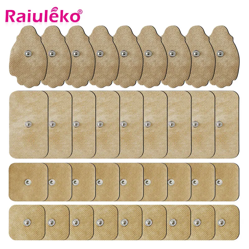 

100/50pcs Electrode Pads Acupuncture TENS Massager Conductive Gel Pad EMS Muscle Stimulator Reusable Patch Massage Accessories