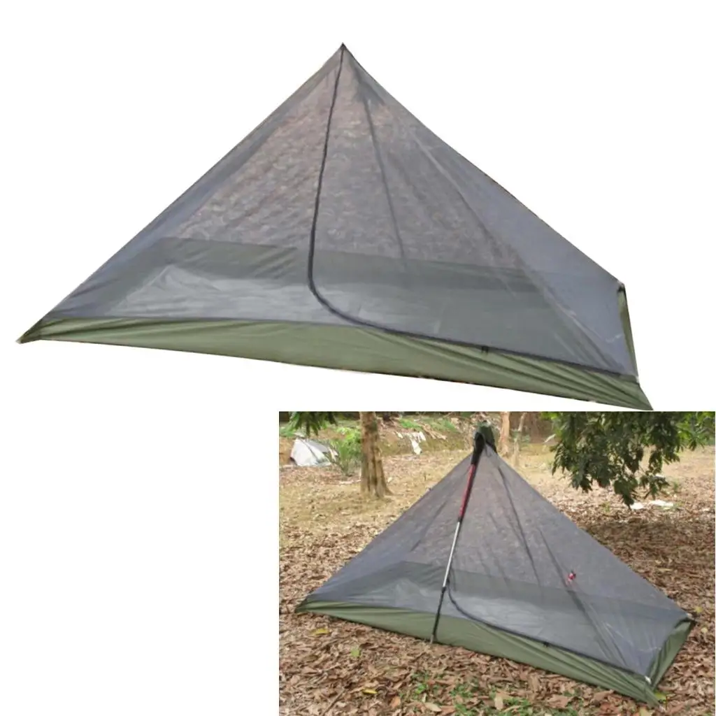 

Rodless Three Season Mountain Tent Inner Tent Mesh for Outdoor Fishing