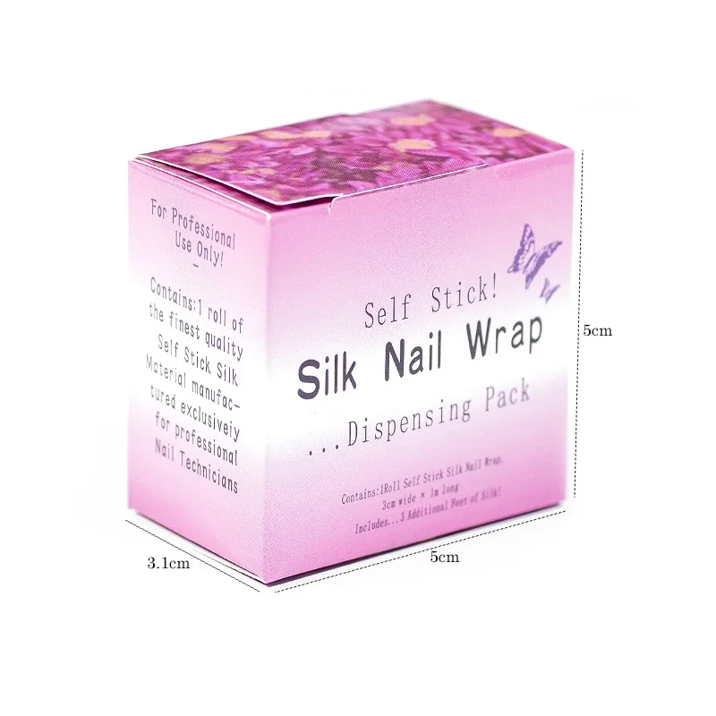 1 Roll of Nail Repair Fiberglass Filament with Adhesive, Protection and Reinforcement, White Sticker for Repairing Damaged Nails
