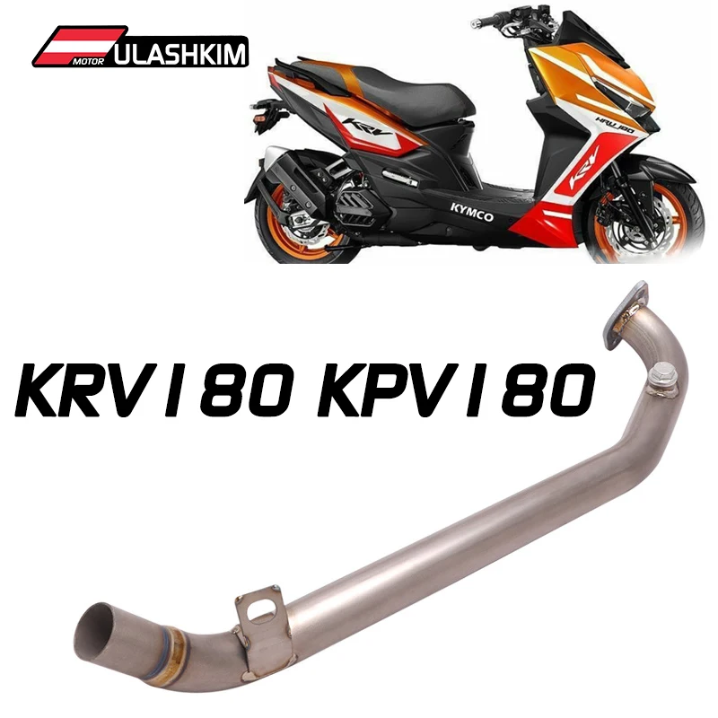 

KRV180 Full System Motorcycle Muffler For Kymco KRV KPV 180 Motorcycle Exhaust Muffler Escape Middle Front Pipe KPV180