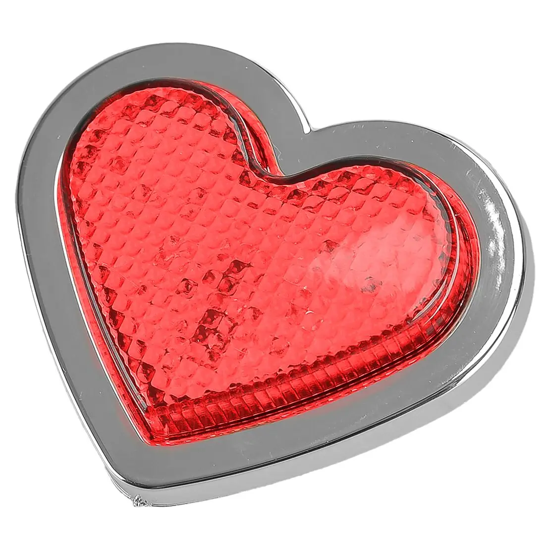 Red Heart Shaped Side Marker LED Light Turn Signal Indicator Lamp Universal for 12-24V Car Auto Van Truck Trailer