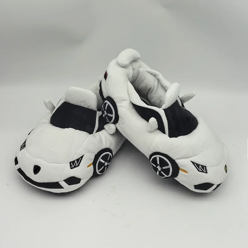 

TreasuringU автомобильные плюшевые тапочки, забавная обувь в форме автомобиля, домашние тапочки, женские и мужские теплые домашние тапочки, подарки на день рождения