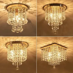 Creative Crystal Lamp Bedroom Hall Porch Corridor Modern Minimalist Nordic Lamps Glass Ceiling Lamp