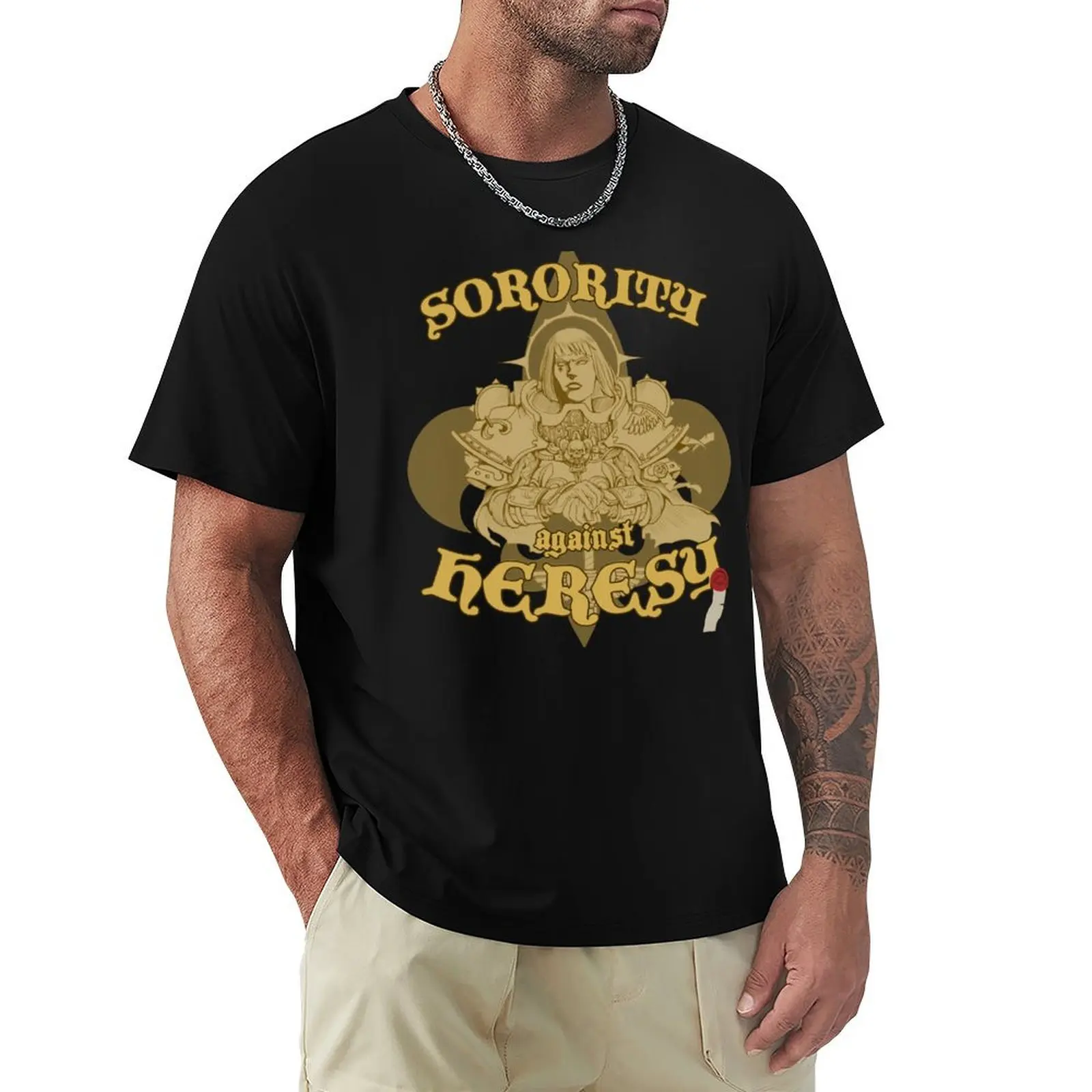 

Sorority against Heresy - Flat Edition T-Shirt Basic Short Sleeve T-Shirt for Men