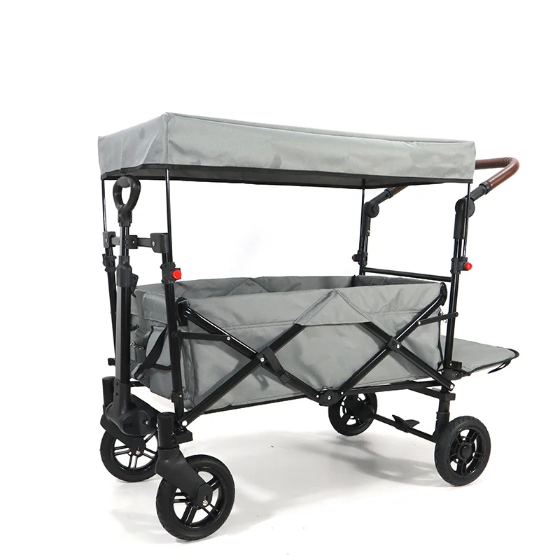 

Снаряжение для кемпинга, сверхмощная тележка для пикника, большая тележка с надувными колесами, складная складная тележка, пляжная тележка