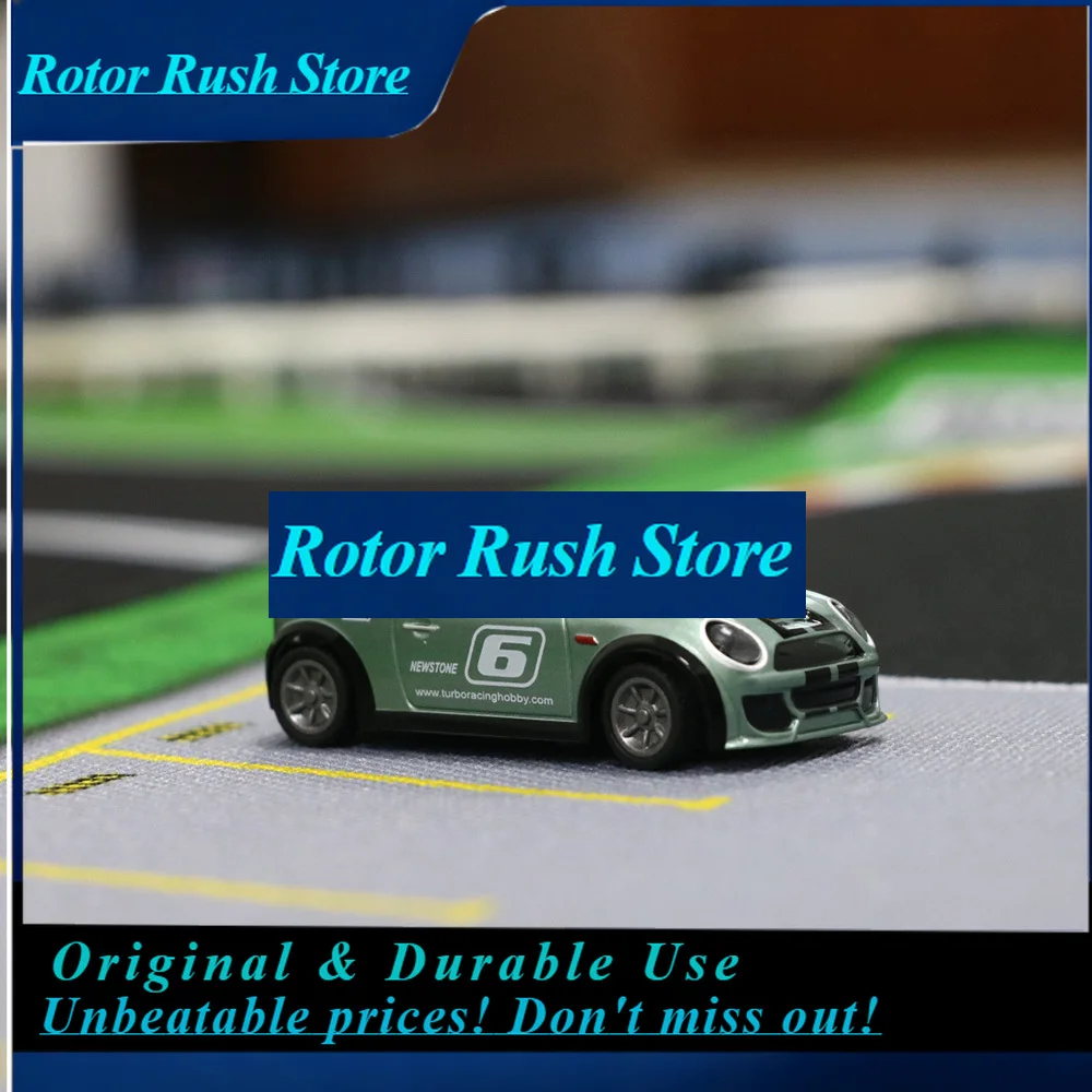 RoRuSTurbo Racing 1:76 RC Car Mini Full Proportional Electric Race RTR Car Kit 2.4GHZ Racing Experience Car Kids Toys