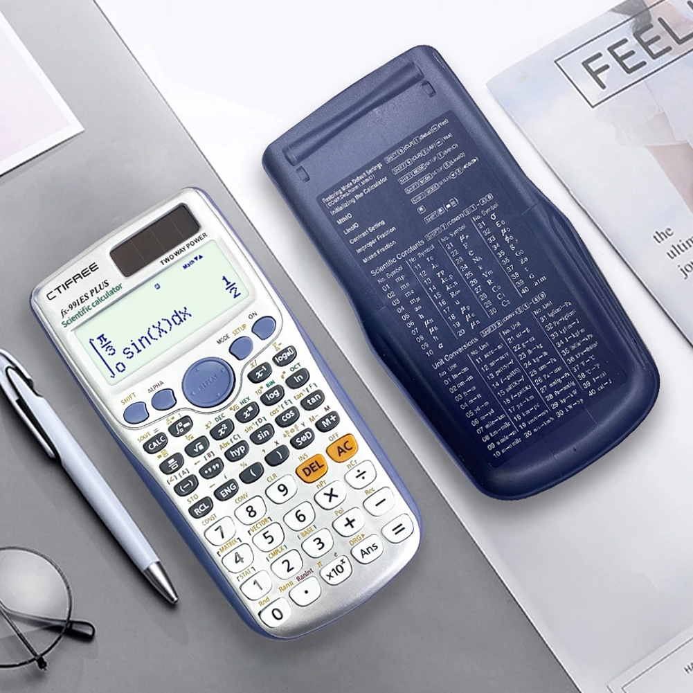 Calculator for 991ES-PLUS Original Scientific Calculator 417 Functions For High School University Students Office Coin Battery