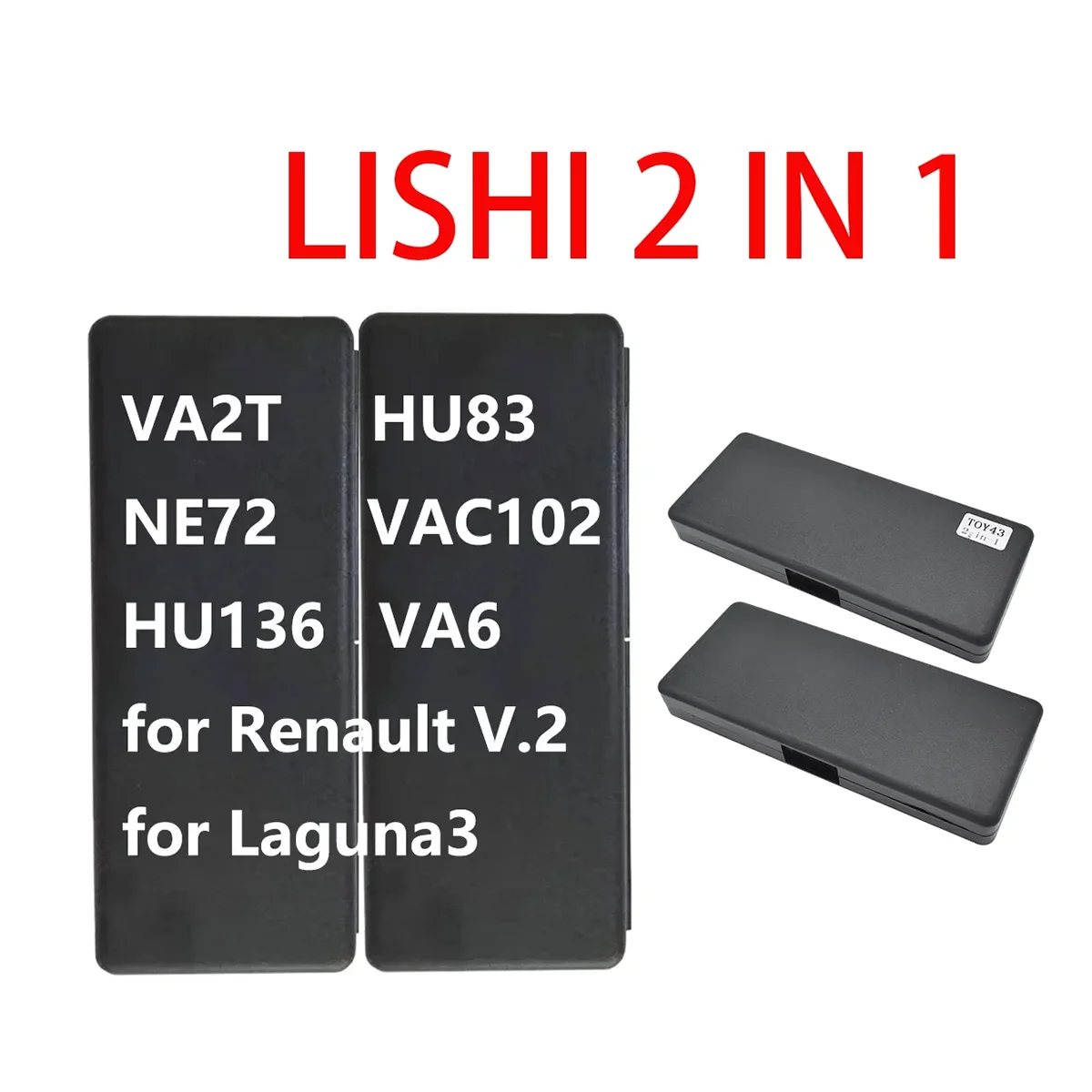 Lishi 2-in-1 Tools HU66 VA2T VAC102 MAZ24 NE72 SIP22 HU83 HON58R for Renault V.2