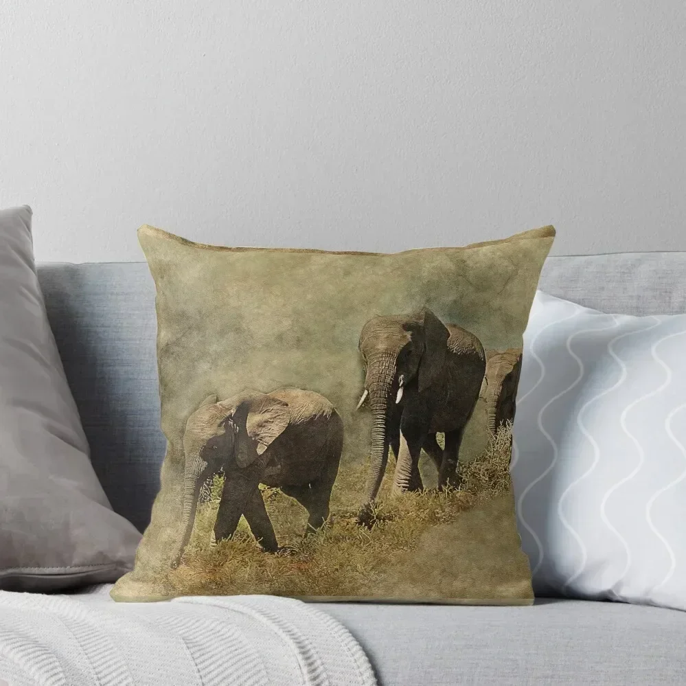 

Parade of Elephants Throw Pillow Decorative Cushions For Luxury Sofa Decorative Cushions ornamental pillows pillow