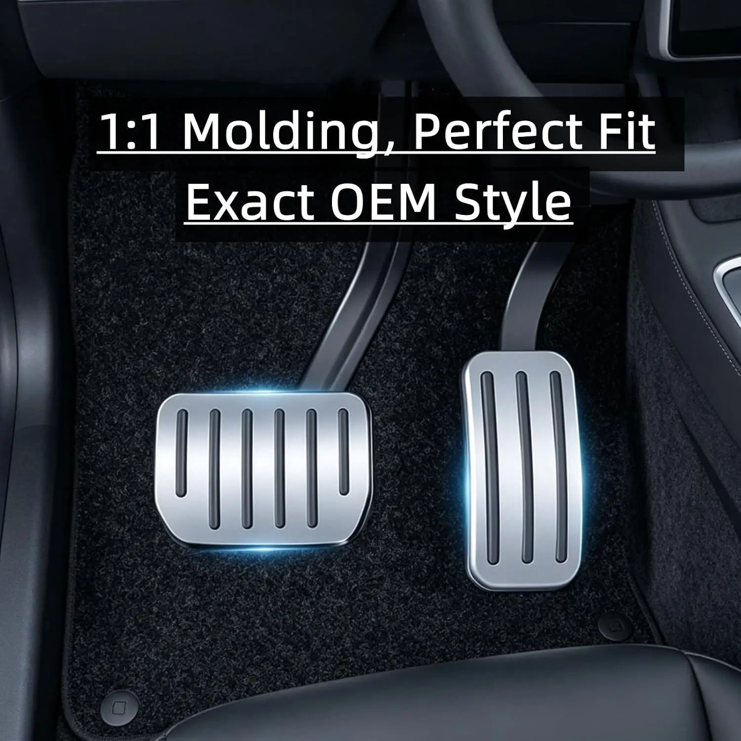 Für Tesla Model Y YL Juniper 2025 2026 Model 3 Highland Launch Upgrade Fußstützenabdeckung Bremspedalauflagen Gaspedal Rutschfest – Detail 11