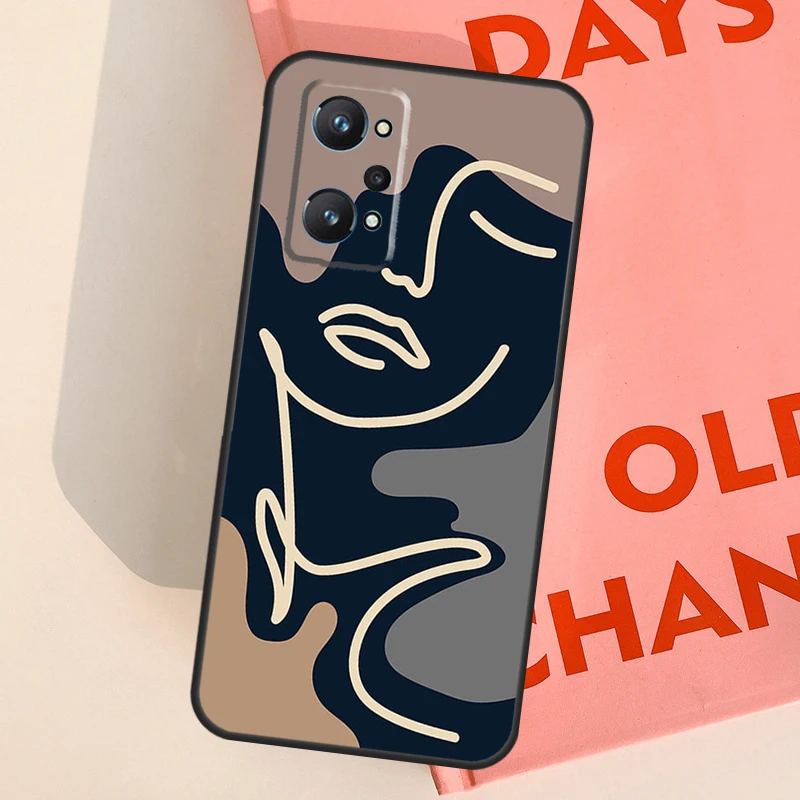 Minimalist art abstract fashion vintage girl Case For Realme GT Neo 2 GT Master 8i 8 Pro C21 Full For OnePlus 8T 9R 9 Pro Nord 2