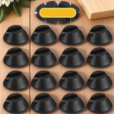 

16Pcs Anti-Skid Table Leg Floor Protectors Chair Feet Covers Rubber Clips Fastening Tools Chair Leg Guard for Hardwood Tile