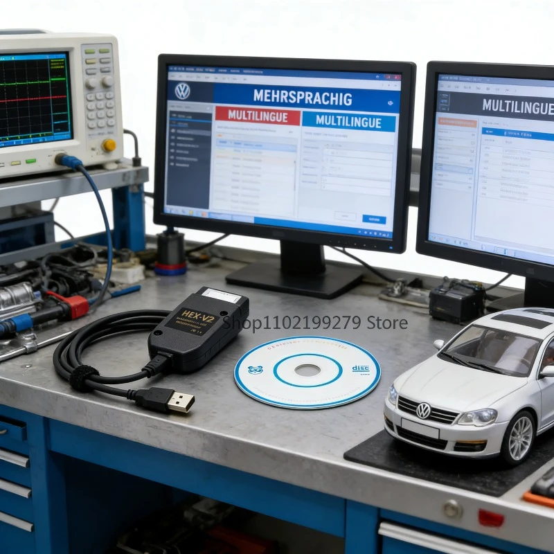 

Интерфейс VCDS VAGCOM HEX V2, обновление VCDSCAN 23,3,3 для VW AUDI Skoda Seat, многоязычные автомобильные диагностические инструменты