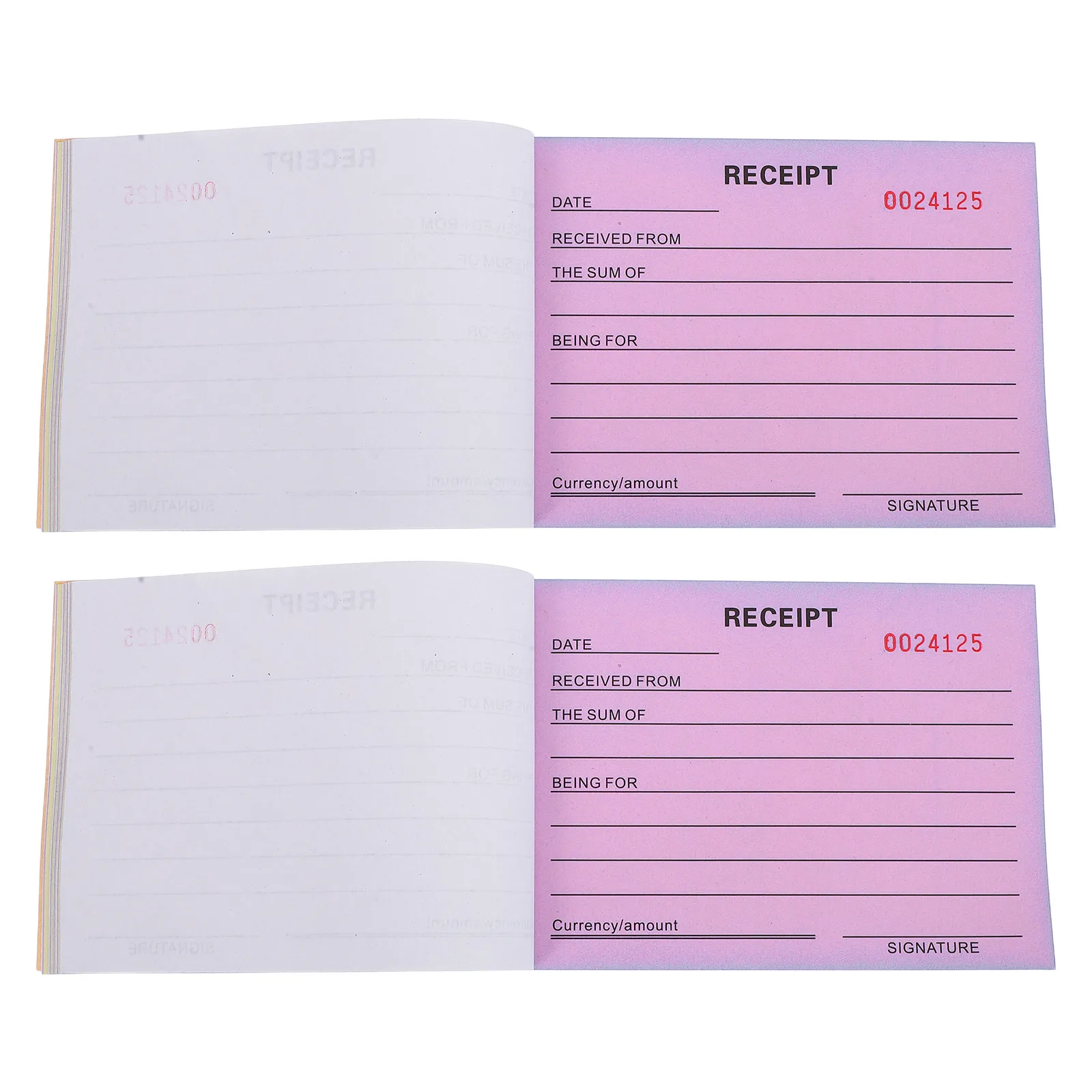 2 Libretas de Recibos Comerciales, Libretas de Recibos de Papel Grueso, Libretas de Pedidos de Compra, Bloc de Facturas, Libretas de Pagos de Alquiler, Libretas de Donaciones, Libretas de Pedidos de Compra