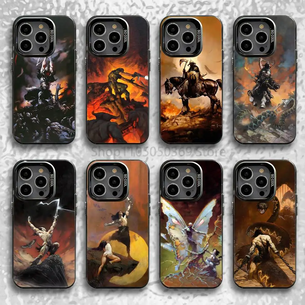 

F-Frank F-Frazetta Art Phone Case For iPhone 15,12,11,14,13,16,17,E,Max,Plus,Air,Pro,Mini Shockproof Cover