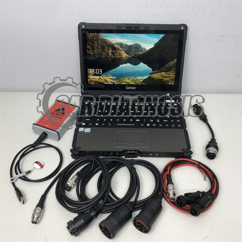 

Electronic Tractor For AGCO CANUSB EDT Fendias for Massey Ferguson for Valtra FENDT Agricultural Diagnostic Scanner tool+v110lap