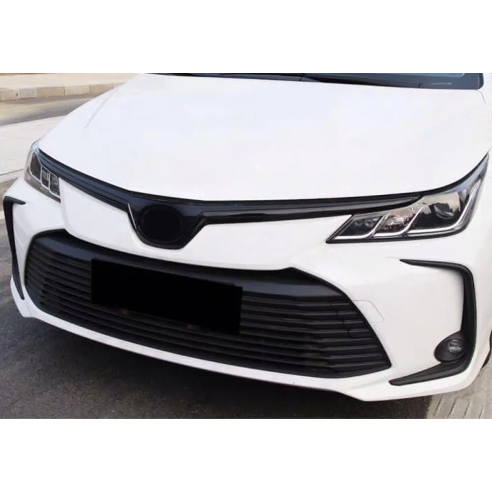 Front Racing Grid Grill Grille Cover Trim Car Accessories Exterior Frame Stick For Toyota Corolla Altis 2019 2020 2021 2022