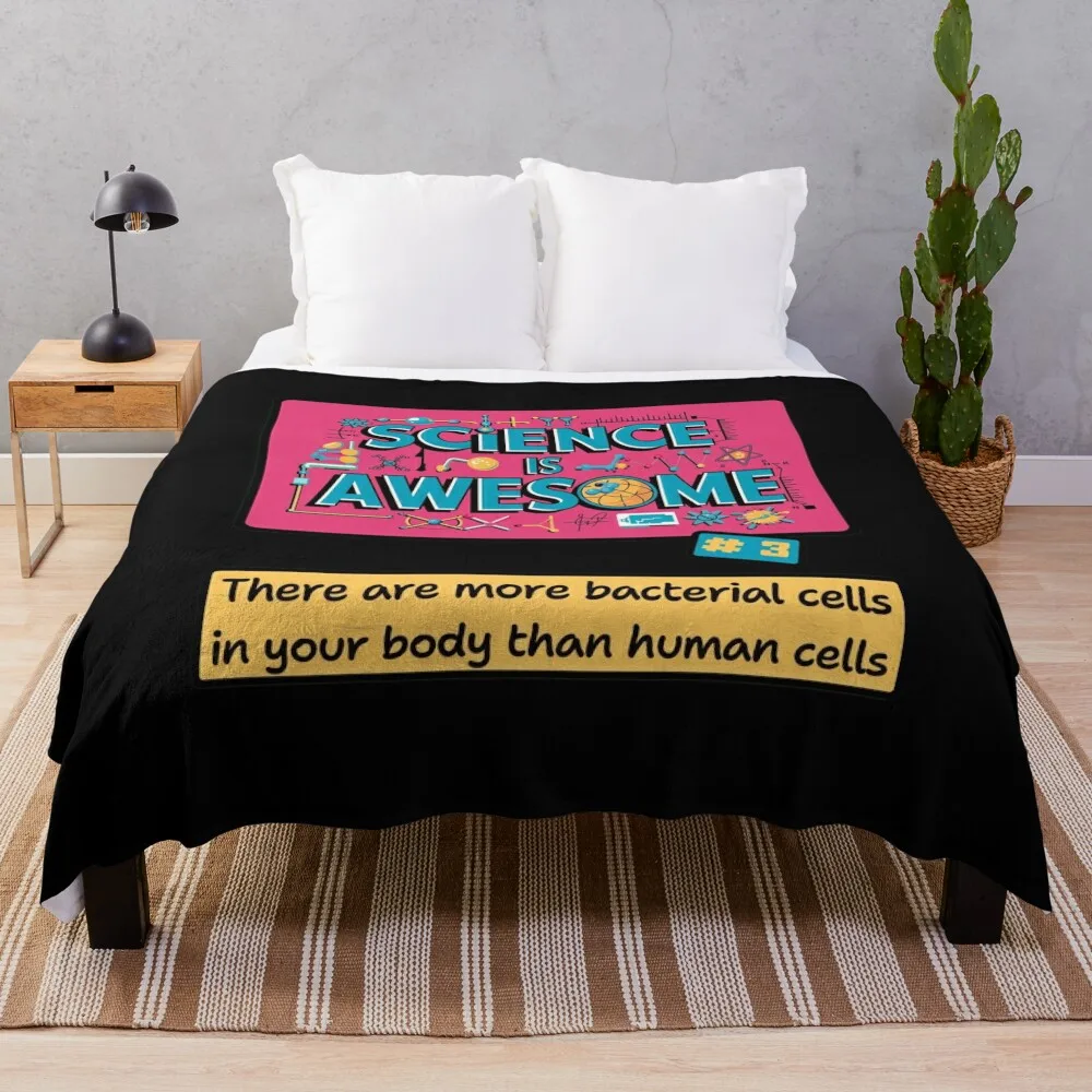 SiA: Bacterias in Human Body Throw Blanket Thin Luxury Cute Plaid Blankets