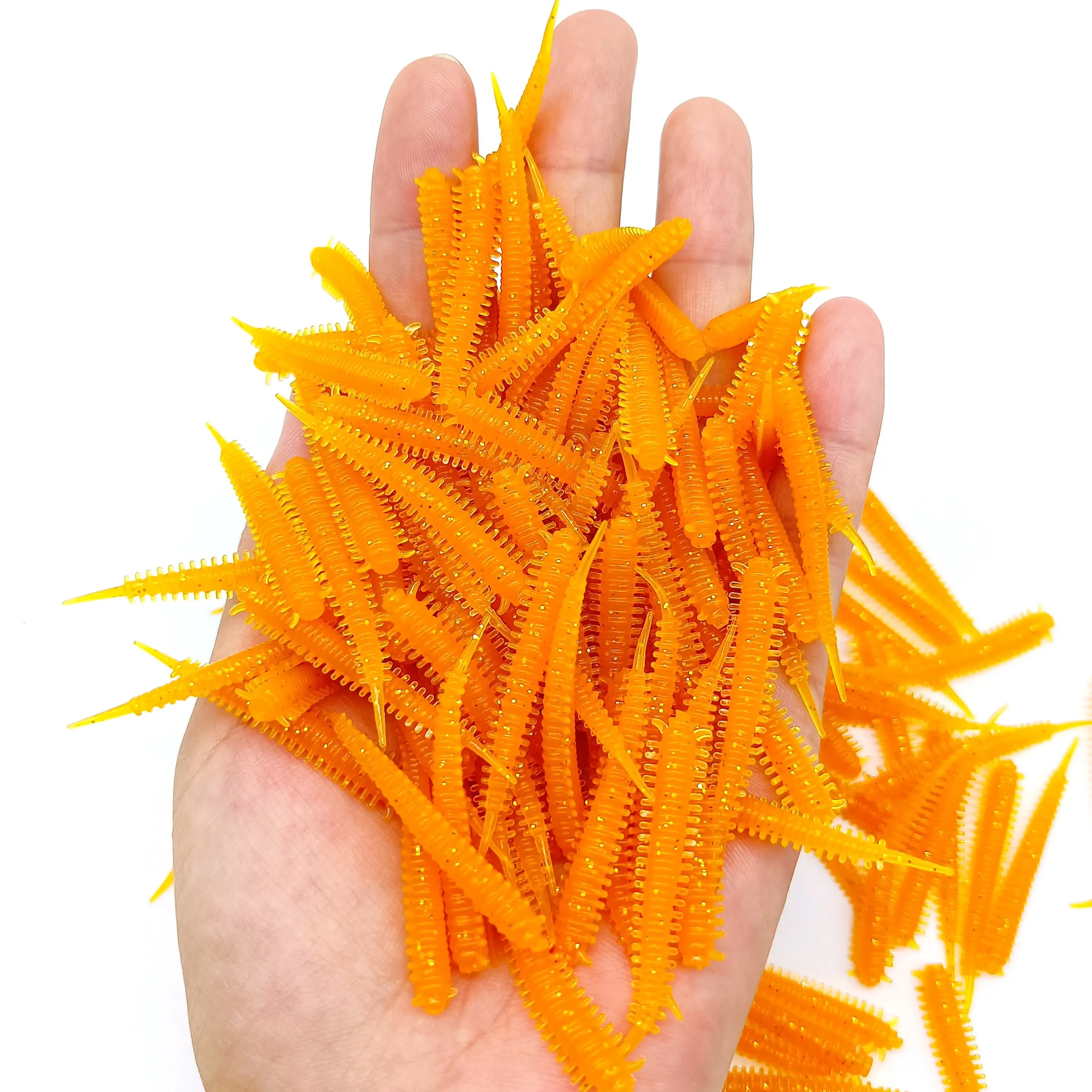 DUODUOYU 30PCS ใหม่ซิลิโคนเหยื่ออ่อน 0.5g/45mm Wobbler Bass Pike ประดิษฐ์ Swimbait Jigging Soft Lures Fishing Tackle