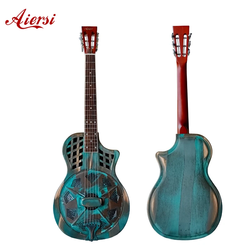 Aiersi Cutway Parlour Resonator Guitar