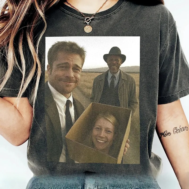 2026 Brad Pitt Movie Retro T‑Shirt O‑Neck Unisex Women Casual Streetwear Short Sleeve Tee