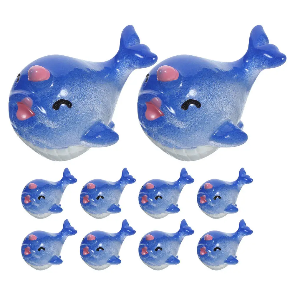 

10Pcs Miniature Resin Adorable Tiny Marine Animals for Succulent Planter Mini Landscape DIY Craft Ocean Theme Decor