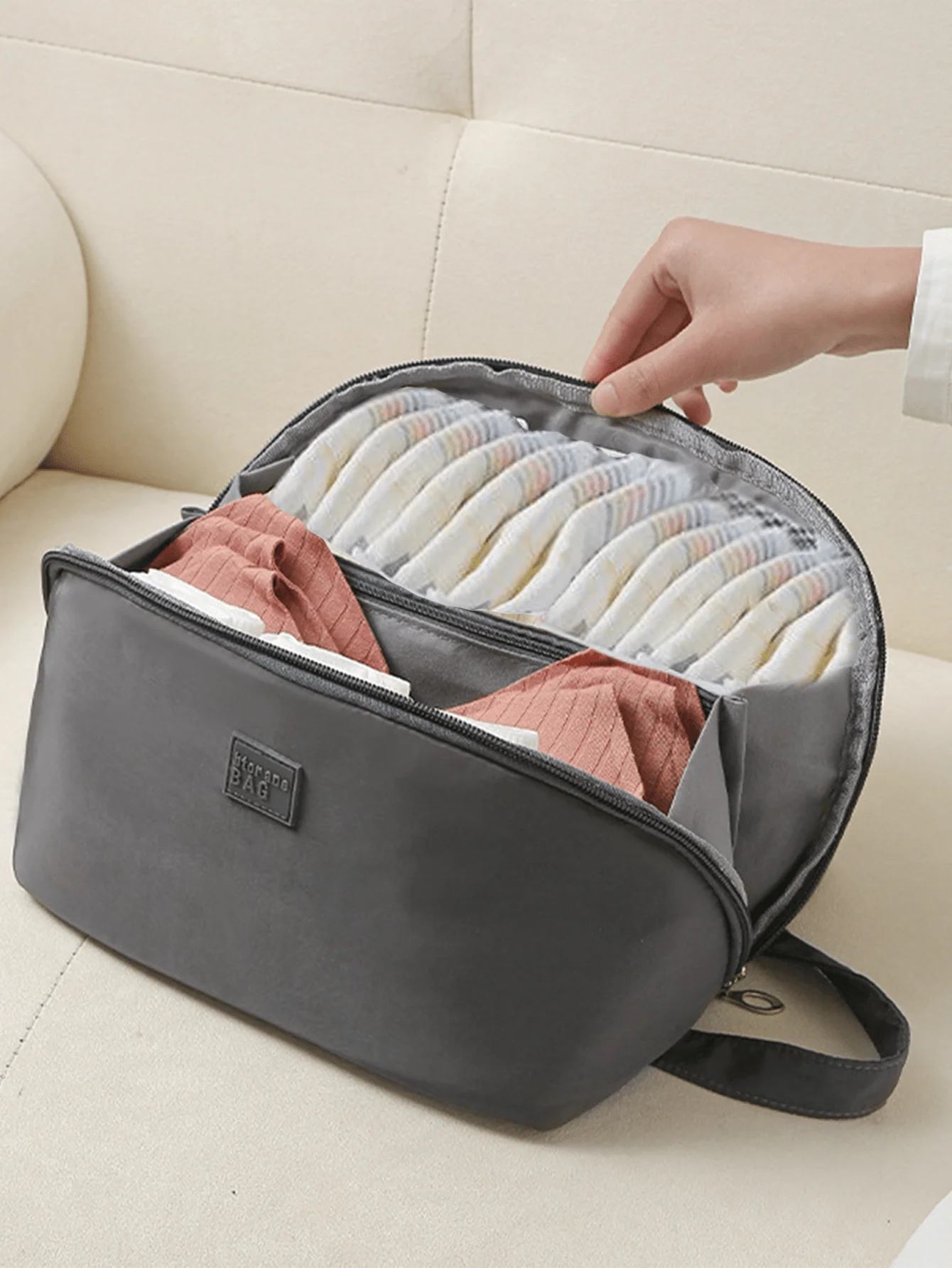 Multifunctional Underwear Storage Bag Travel Clothes Bra Socks  Diaper storage Portable Cosmetic Stuff Washing Bag