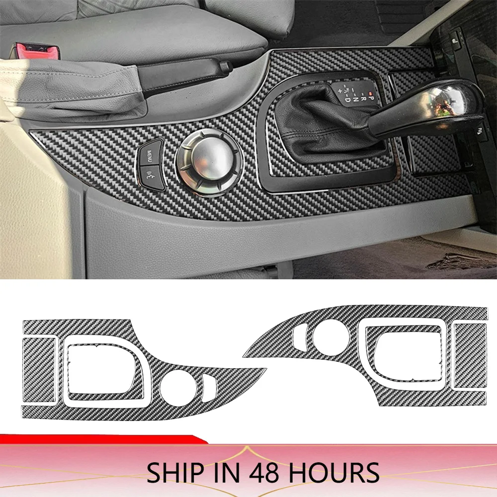 NEW1 Protective Sticker for BMW 5 Series E60 2004 Carbon Fiber Exterior Trim Protection Interior Decorate Accessories 2004-2007