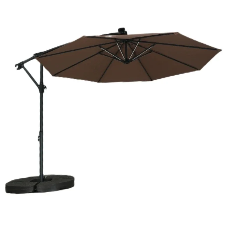 

Outdoor garden large size windproof umbrella Hanging sunshade cantilever commercial beach sun patio umbrella