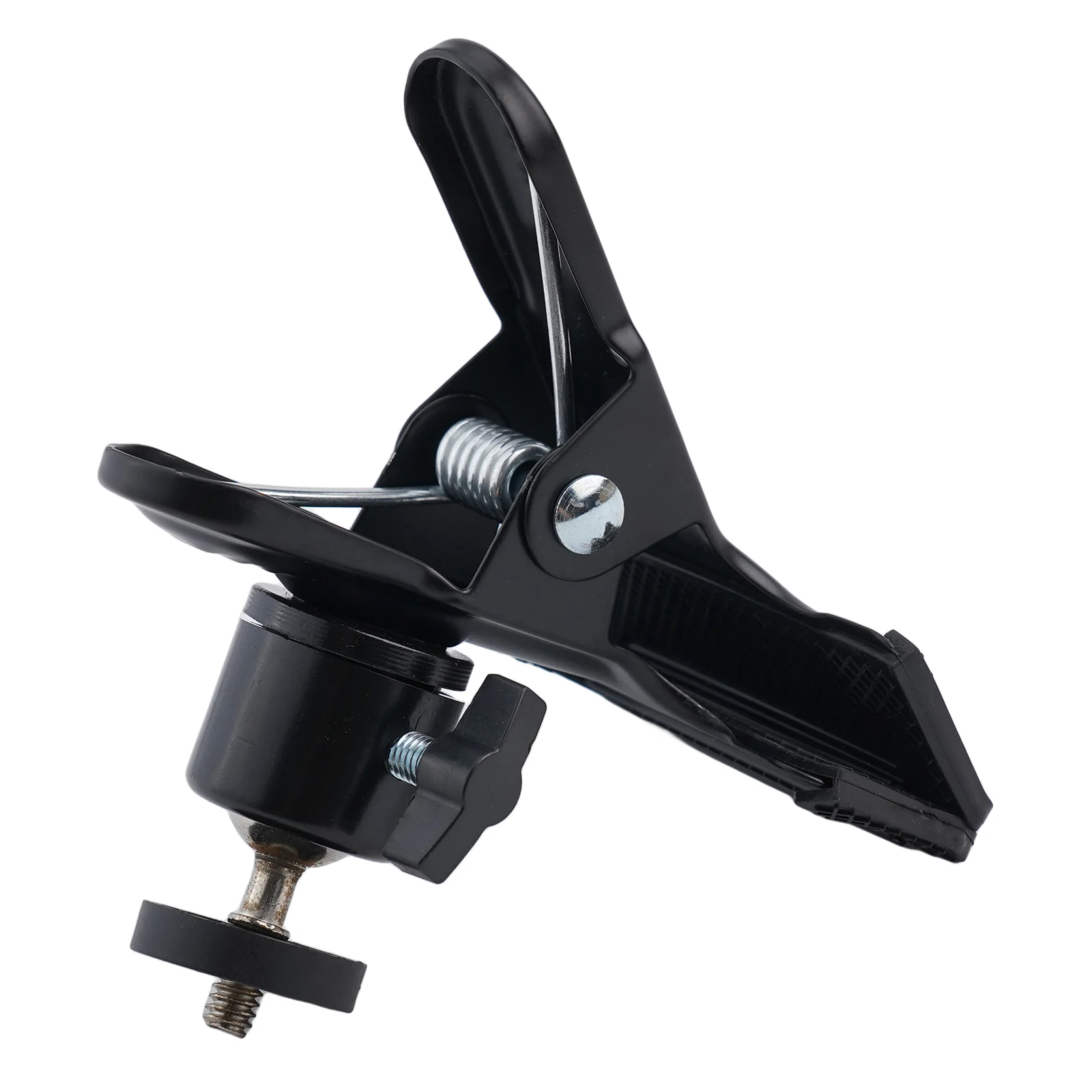 

Зажим для крепления на голову для фотосъемки с регулируемой безопасной ручкой, совместимый с зеркальными камерами и смартфонами для стабильного использования в руках