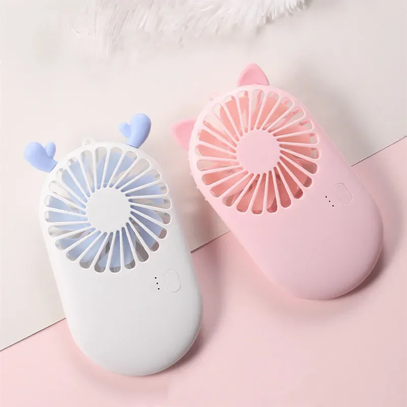 Portable Mini Fan USB Chargeable Desktop Fans 3 Mode Adjustable Summer Cooler