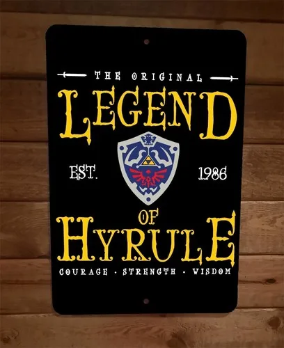 Legend of Hyrule Video Game  Metal Wall Sign Poster