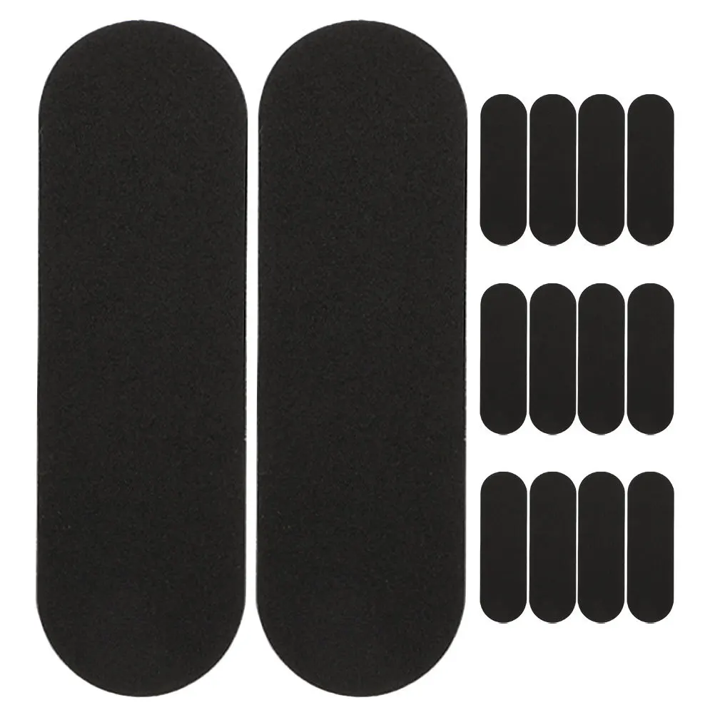 20 قطعة لوح التزلج إصبع رغوة المضادة للانزلاق قبضة منصات أسود صغير لوح التزلج الشريط عدم الانزلاق شريط لحام الأصابع الملحقات