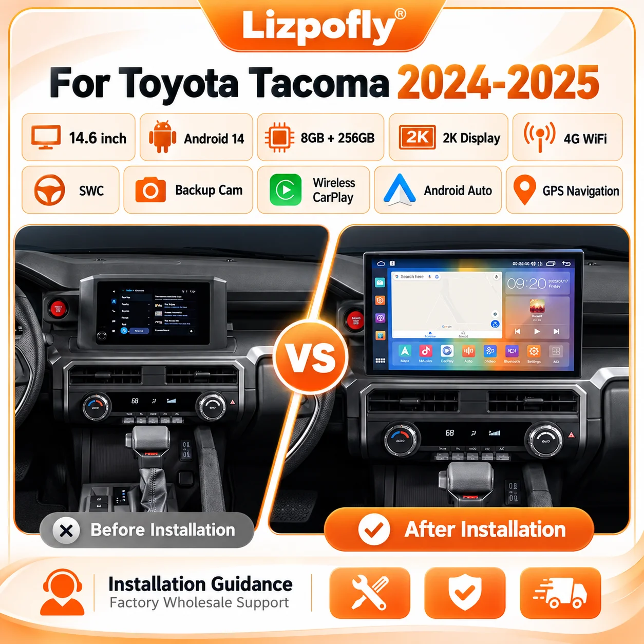 Lizpofly for Toyota Tacoma 2024-2025 14.6