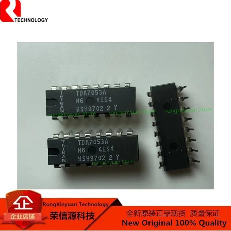 Amplificador de saída de áudio estéreo btl, 5 familiar tda7053a/n2 tda70553 dip-16 tda7053 com controle de volume dc original, nova qualidade 100%