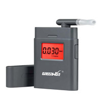 GREENWON LCD Display Mini Digital Alcohol Tester Breath Breathalyzer BAC Analyzer with Mouthpieces AT-838
