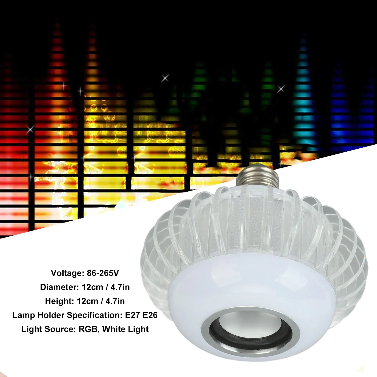 ZK50 الذكية LED ضوء لمبة سماعة لاسلكية تعمل بالبلوتوث ضوء لمبة المتكلم E27 RGB اللون تغيير ضوء لمبة مع 24 مفاتيح التحكم عن بعد