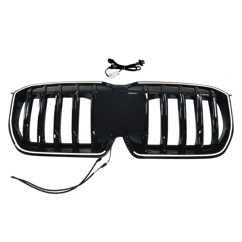 For 2023-2026 BMW X1 U11, Single & Dual Line LED Illuminated Kidney Grille, PC Construction, Snap-on Direct Fit Replacement view 2